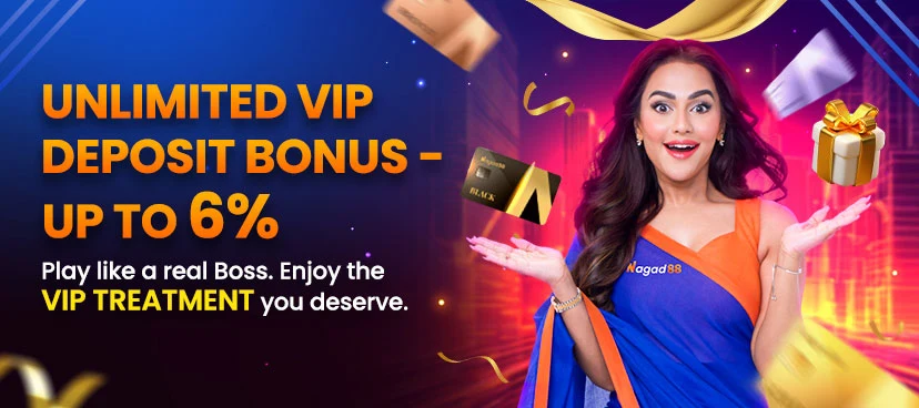 Unlimited Nagad88 VIP Deposit Bonus 6% promotion banner